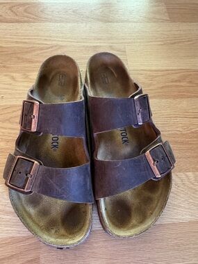 Birkenstock Arizona Two-Strap Sandals in Brown